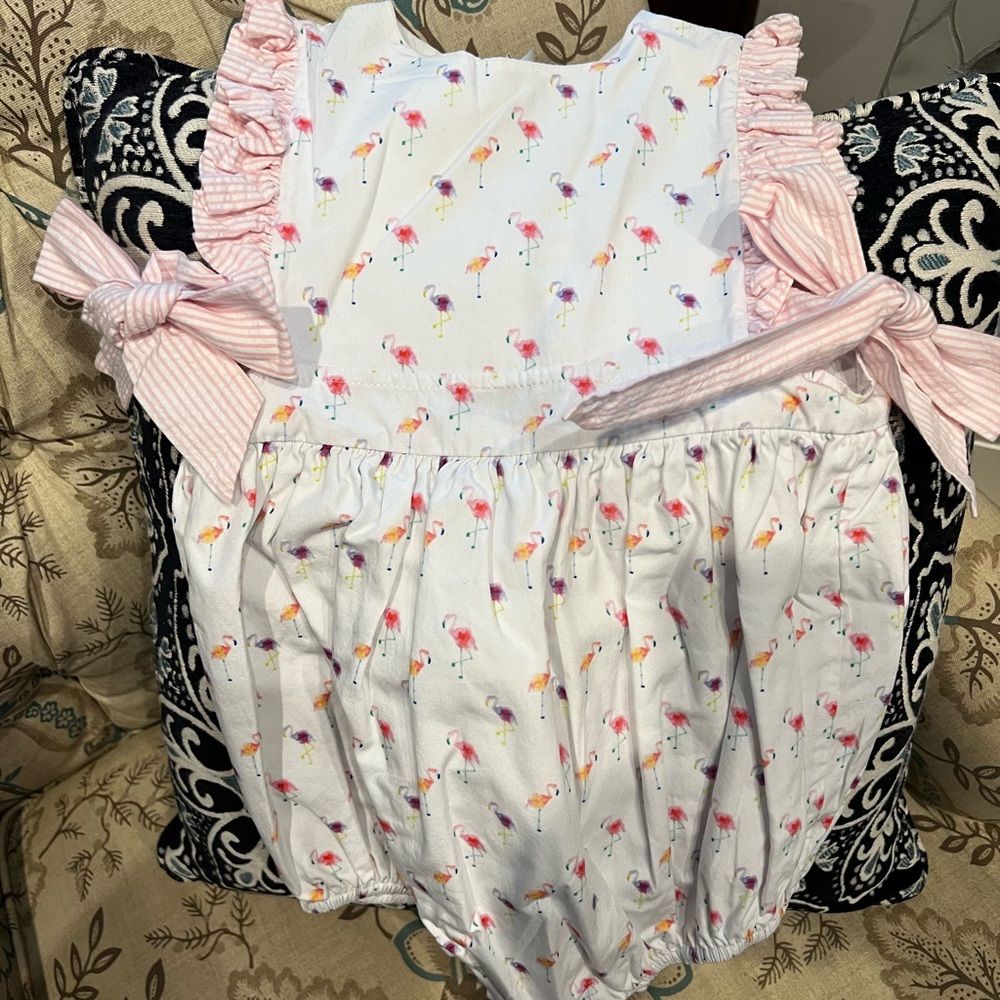Worn once James Lottie flamingo romper
